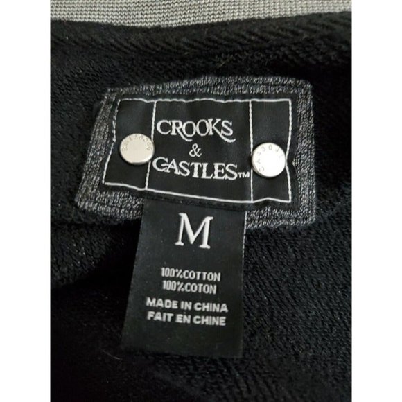 Crooks & Castles T.R.E. TMLL Trouble Varsity Baseball Jacket Grey Sz Mens Medium - Picture 4 of 8